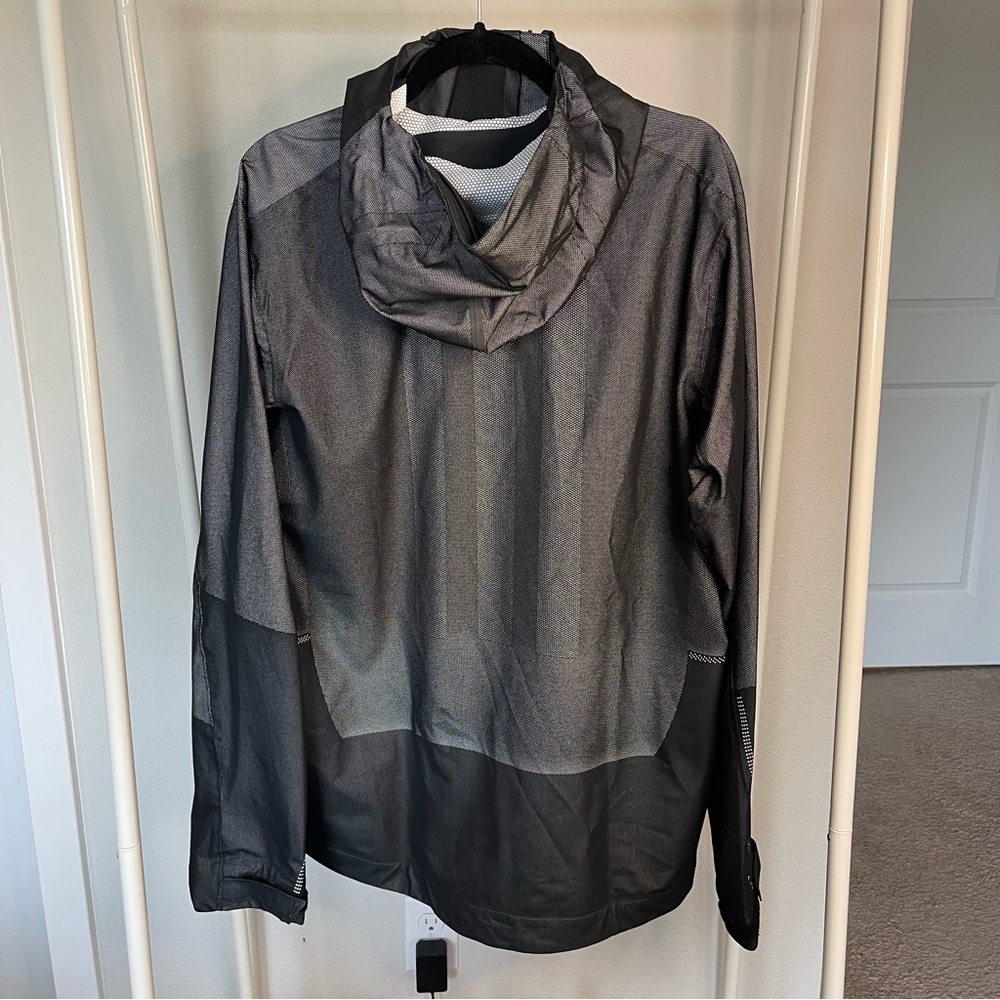 Adidas Terrex Primeknit Waterproof Jacket with Hood Black Gray M - Picture 5 of 7